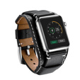 Curea din piele pentru Apple Watch 1/2/3/4/4/5/6/6/7/8/SE/Ultra 42/44/45/49mm, negru