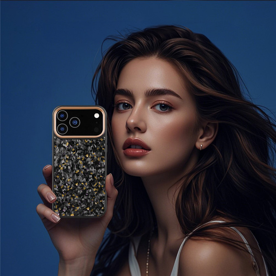 Carcasă din fibră aramidică magnetică cu ramă metalică pentru cameră pentru iPhone 17 Pro Max