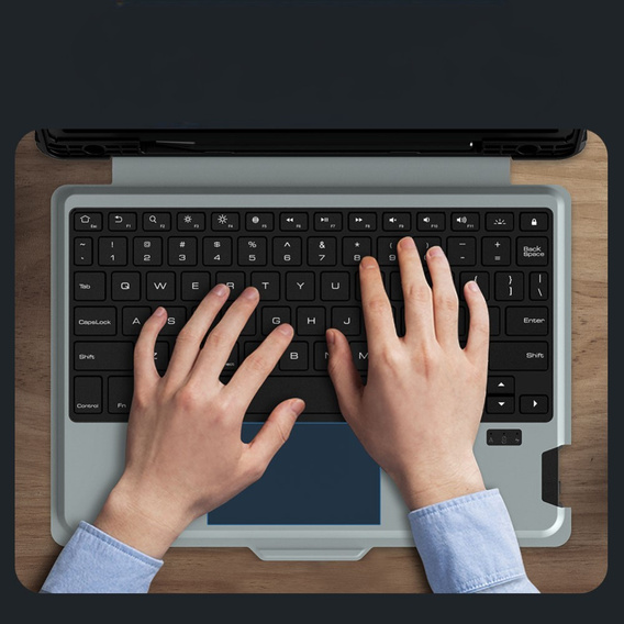 Carcasă + tastatură Galaxy Tab S9, NILLKIN Bumper Pen Slot, negru
