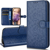 Husa cu clapetă pentru Samsung Galaxy M15 5G, Wallet Rhombus, albastru