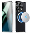 Carcasă de protecție pentru camera foto pentru OnePlus 12 5G, CamShield MagSafe, transparent / argintiu