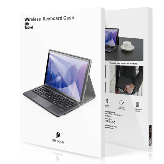 Carcasă + tastatură Samsung Galaxy Tab S8 Ultra, Dux Ducis Magnetic, negru