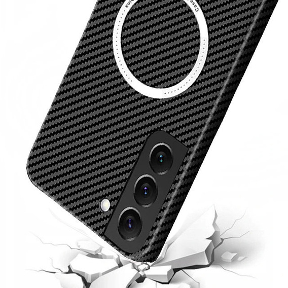 Huse pentru Samsung Galaxy S21 Plus, Magsafe Slim Carbon, negru