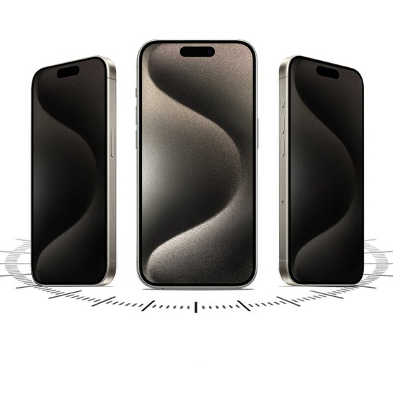 2 x folie de privatizare pentru iPhone 15 Pro Max, ERBORD Anti-Spy Hydrogel