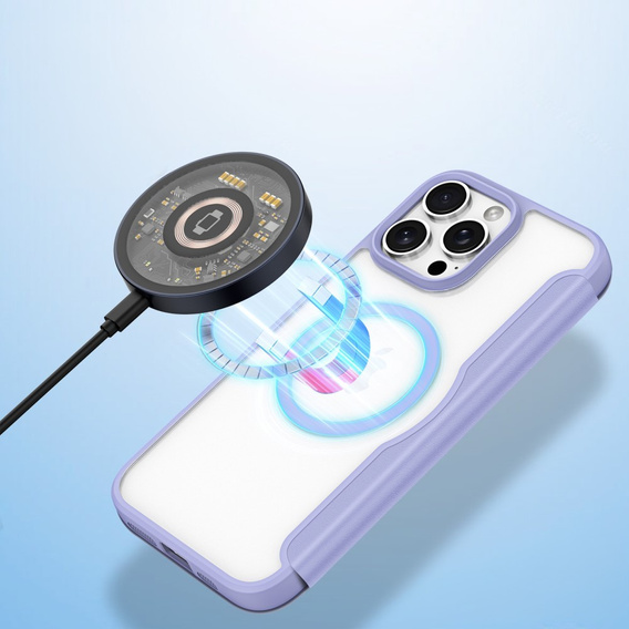 Dux Ducis Huse pentru iPhone 16 Pro, Skin X Pro, MagSafe, violet
