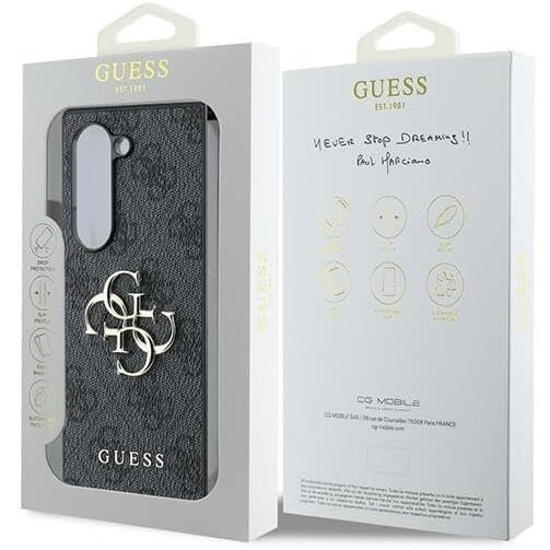 GUESS Huse pentru Samsung Galaxy Z Fold6, 4G Big Metal Logo, negru