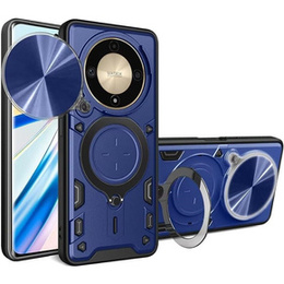 Husă blindată pentru Honor Magic 6 Lite 5G, CamShield Slide, albastru