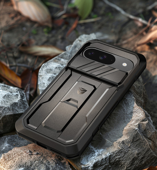 Husă blindată pentru Google Pixel 9A, Dexnor Full Body (Two Frames), negru