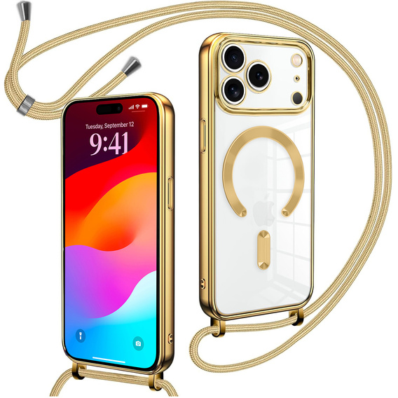 Electro MagSafe caz + lanyard pentru iPhone 17 Pro Max