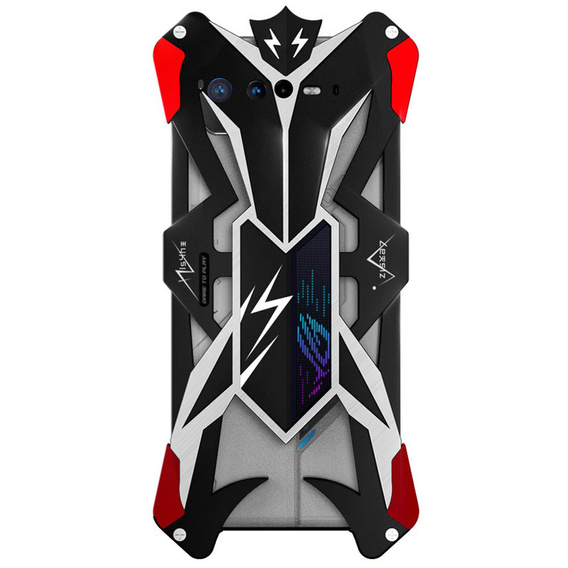 Husă blindată pentru Asus ROG Phone 6 5G, Aluminum Alloy, negru / roșu