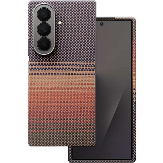 Husă pentru Samsung Galaxy Z Fold6 5G - magnetic Aramid Fiber, portocaliu