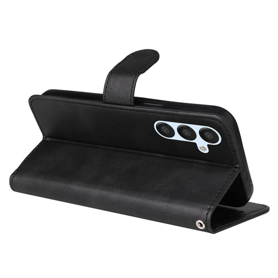 Cu clapetă pentru Samsung Galaxy A34 5G, Leather Wallet, negru