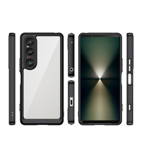 Huse pentru Sony Xperia 1 VI, Fusion Hybrid, transparent / negru