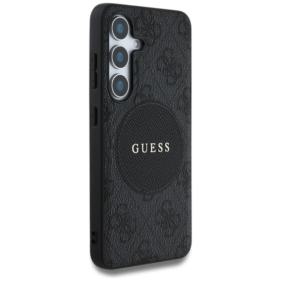 Husă GUESS 4G Circle Classic Logo MagSafe pentru Samsung Galaxy S25