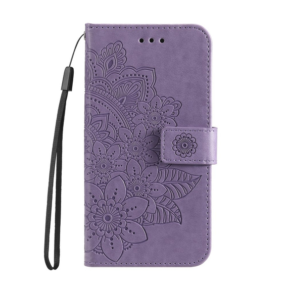 Cu clapetă pentru Samsung Galaxy A13 4G, Mandala Flower, violet