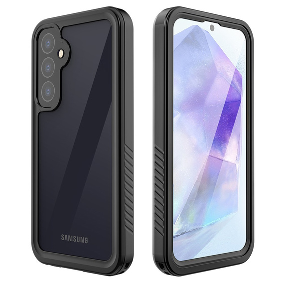 Husă impermeabilă IP68 pentru Samsung Galaxy A55 5G, Redpepper, negru