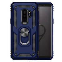 Husă blindată pentru Samsung Galaxy S9+ Plus, Nox Case Ring, albastru