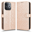 Husa cu clapetă pentru Realme Note 70T 4G, Wallet Rhombus, de aur
