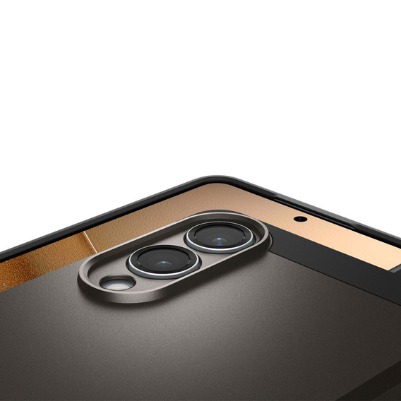 Carcasa Spigen pentru Samsung Galaxy A36 5G, Tough Armor Mag MagSafe, negru + 9H Tempered Glass