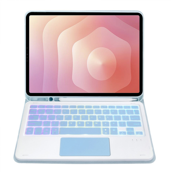 Husă cu tastatură Bluetooth iluminată și touchpad pentru Samsung Galaxy Tab S11