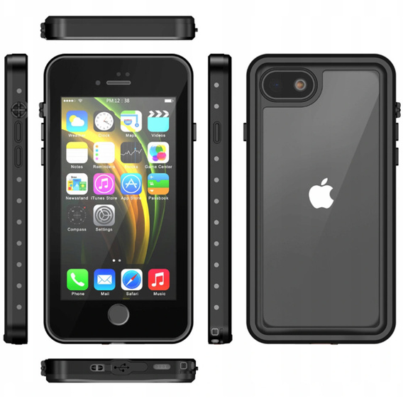 Husă impermeabilă IP68 pentru iPhone 7/8/SE 2020/SE 2022, negru
