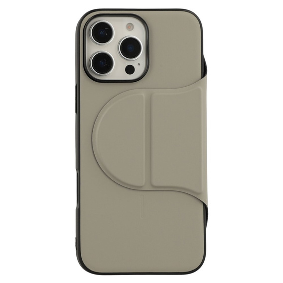 Husă X-LEVEL pentru iPhone 16 Pro Max, Magnetic Card Holder, gri