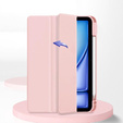 Husă pentru iPad Air 13" 2025/2024 (7/6 gen.), Smartcase Hybrid, cu spațiu pentru stylus, roz
