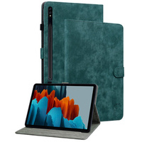 Huse pentru Samsung Galaxy Tab S9, Wallet Pen Slot, verde