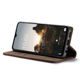 Husa CASEME pentru Samsung Galaxy M33 5G, Leather Wallet Case, maro