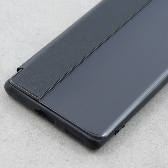 Husă cu clapetă pentru Honor 70 5G, Side View, negru