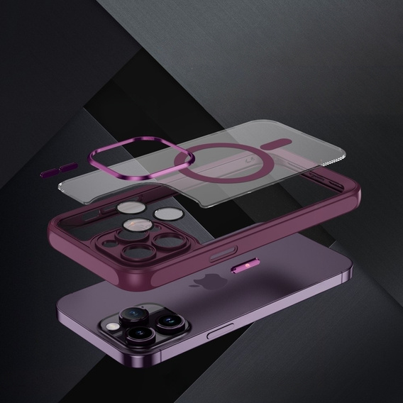 Husă pentru iPhone 14 Pro Max, ERBORD Impact Guard, MagSafe, maroon