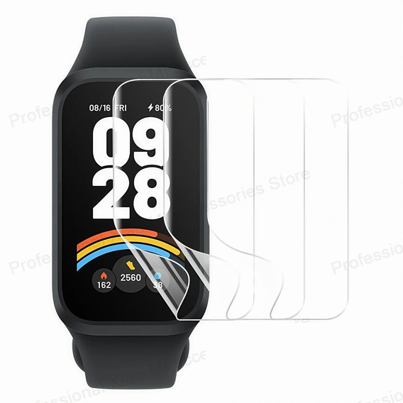 3x ERBORD Hydrogel Foil pentru Xiaomi Smart Band 9 Active