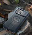 Husă blindată pentru iPhone 16 Pro Max, Dexnor CamProtect MagSafe, albastru (Două rame)