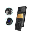 Husă blindată pentru Motorola Edge 30 Fusion 5G, Camera Slide Card Slot, negru