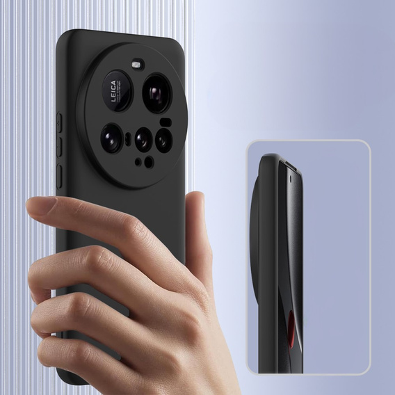 Huse pentru Xiaomi 15 Ultra, Silicone MagSafe, negru