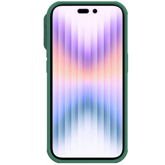 Carcasă blindată Nillkin pentru iPhone 14 Pro Max, CamShield Pro, verde