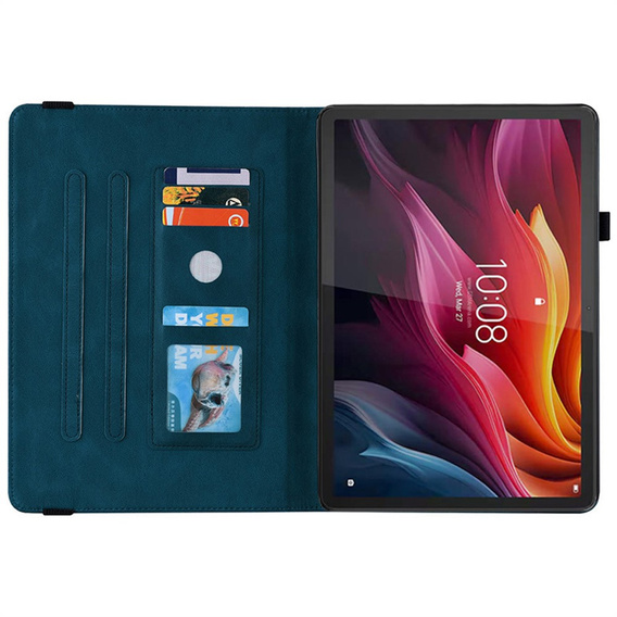 Husă tip fluture cu suport și buzunare pentru Lenovo Idea Tab 11"