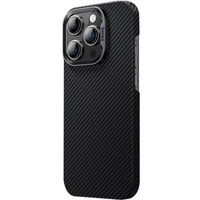 Carcasa BENKS Kevlar pentru iPhone 15 Plus, Carbon Fiber, negru