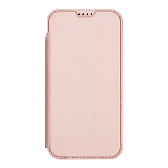 Husă Dux Ducis pentru iPhone 17 Pro Max, Skin Pro, cu clapetă, cu slot pentru carduri, roz