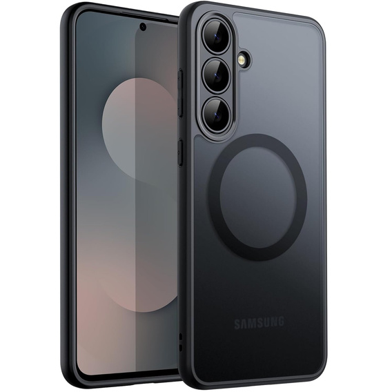 Husă pentru Samsung Galaxy S25 FE, pentru MagSafe, ERBORD Matt Case, negru