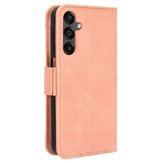 Cu clapetă pentru Samsung Galaxy M35, Card Slot, roz