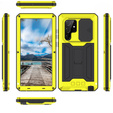 Husă blindată pentru Samsung Galaxy S22 Ultra, R-JUST CamShield Slide, galben