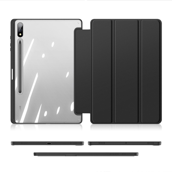 Husa pentru Samsung Galaxy Tab S9+, Dux Ducis TOBY, negru