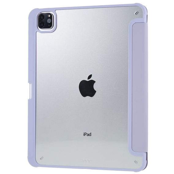 Husă pentru iPad Pro 11 2022 / 2021 / 2020 / 2018, Smartcase Hybrid, cu spațiu pentru stylus, violet