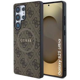 Husă GUESS 4G Ring Classic Logo MagSafe pentru Samsung Galaxy S25 Ultra