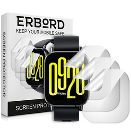 3x ERBORD Hydrogel Foil pentru Xiaomi Redmi Watch 5 Active