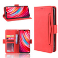 Cu clapetă pentru Xiaomi Redmi Note 8 Pro, Card Slot, roșu