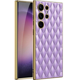 Husă pentru Samsung Galaxy S24 Ultra, Leather Rhombus, violet