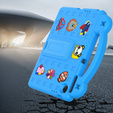 Husă pentru copii pentru Lenovo Tab TB311FU, Cute Patterns, cu suport, albastru