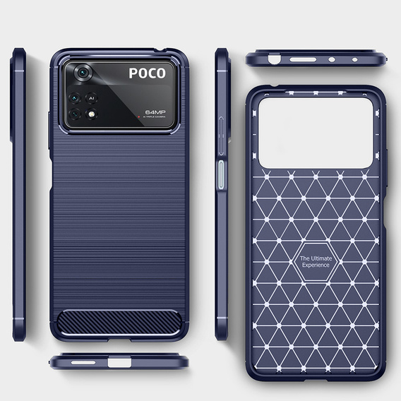 Huse pentru Xiaomi Poco X4 Pro 5G, Carbon, albastru